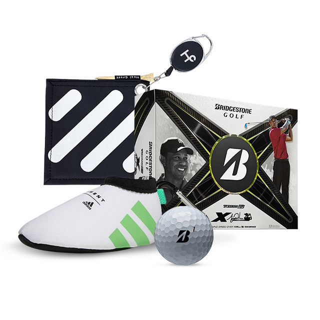 상세페이지 참조 브리지스톤 TOUR B X 타이거우즈 골프공 / 힐크릭 볼타올 / 아디다스 네오프랜 볼파우치