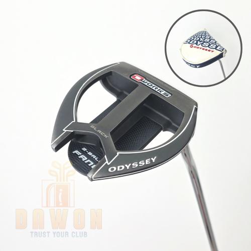 [중고] 오딧세이 오웍스 블랙 퍼터 2볼 팽 34인치 말렛형 커버O
