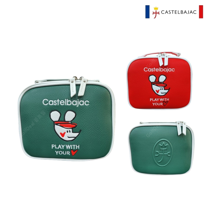 까스텔바작 여자 로고 포인트 사각 골프 파우치 가방 BGDM_GP702